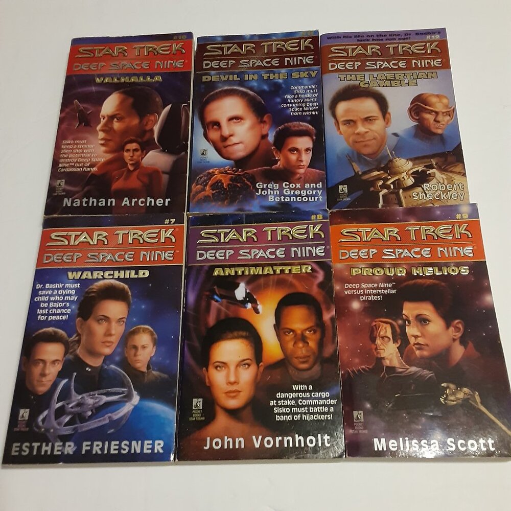Star Trek Deep Space Nine VTG 90's Paperback Books 7-12